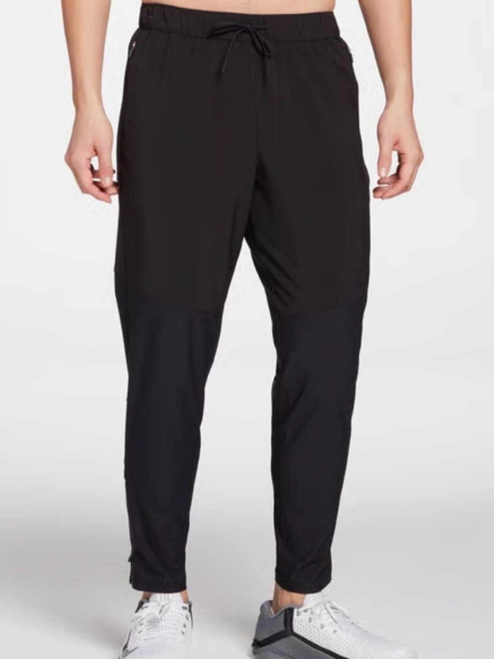 Men's Black Performance Jogger Pants